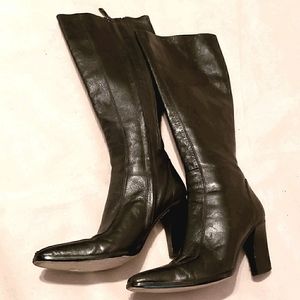 Lord & Taylor Black Leather Boots Sz 6M